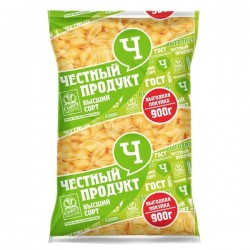 Макаронные изделия, Честный продукт 900 г Ракушки группа B в/с