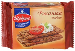 Хлебцы хрустящие, 200 г Щедрые ржаные