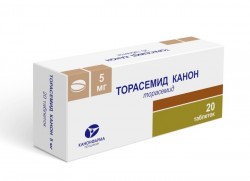 Торасемид Канон, таблетки 5 мг 20 шт